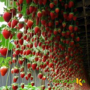 Клубника ампельная Анастасия купить по цене от 370р. в интернет-магазине «Посадика» с доставкой почтой в в Волгограде и по всей России – [изображение №1].